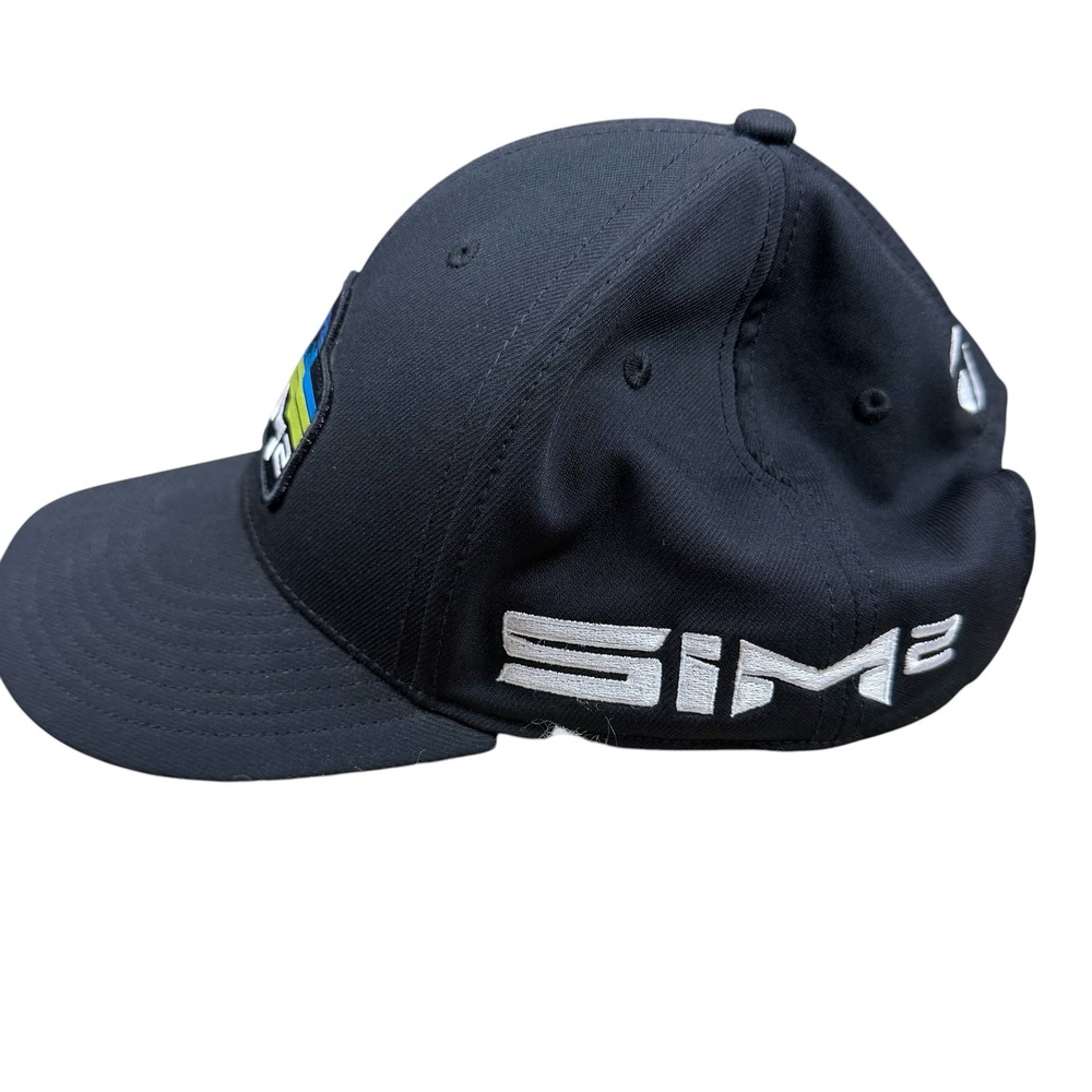 TaylorMade SIM2 Golf Hat Black Tropical Palm Tree Patch Adjustable Snapback Cap - Picture 2 of 6